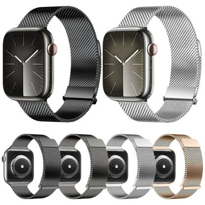 For Apple Watch Series 8 45mm DUX DUCIS Milanese Pro Series Stainless Steel Watch Band(Black) - Watch Bands by DUX DUCIS | Online Shopping South Africa | PMC Jewellery