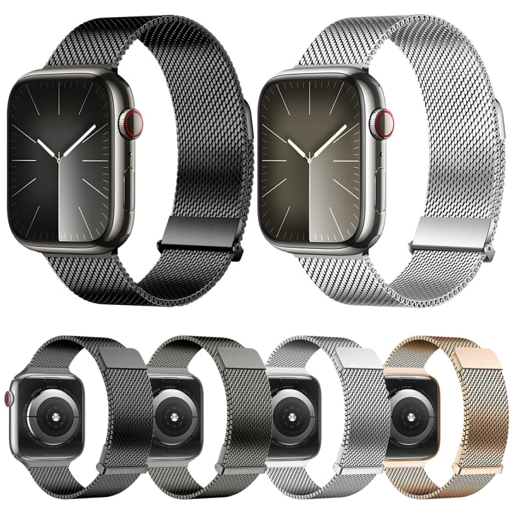 For Apple Watch Series 9 41mm DUX DUCIS Milanese Pro Series Stainless Steel Watch Band(Silver) - Watch Bands by DUX DUCIS | Online Shopping South Africa | PMC Jewellery