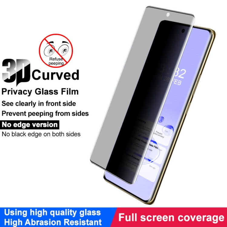 For Realme 12 Pro 5G/12 Pro+ 5G imak No Edge Version 3D Curved Privacy Full Screen Tempered Glass Film - Realme Tempered Glass by imak | Online Shopping South Africa | PMC Jewellery | Buy Now Pay Later Mobicred