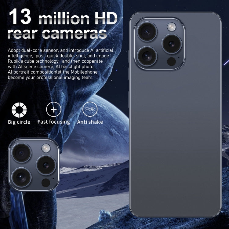 i15 Pro Max / VD1, 3GB+32GB, 6.79 inch Screen, Face Identification, Android 8.1 MTK6753 Octa Core, Network: 4G, Dual SIM(Gold) -  by PMC TechLife | Online Shopping South Africa | PMC TechLife