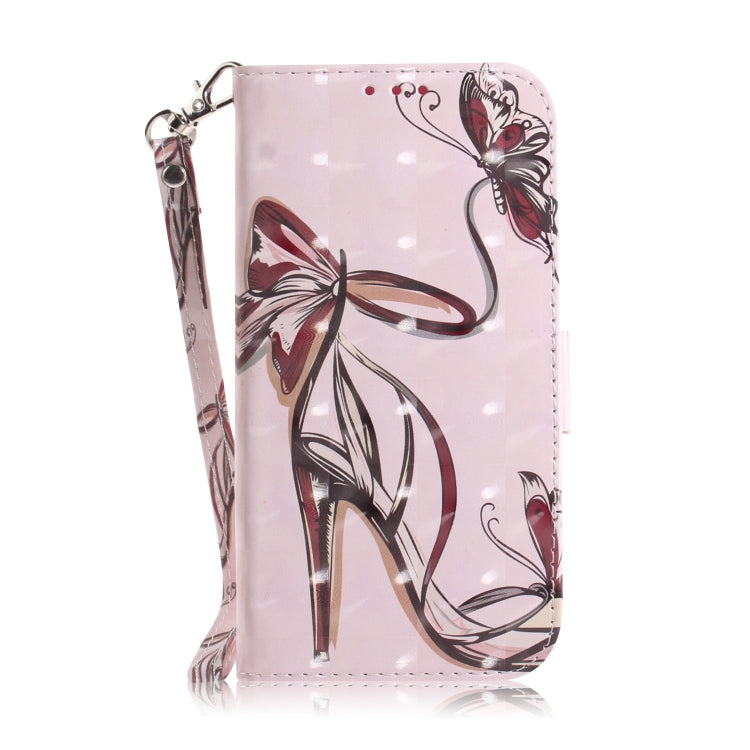 For Google Pixel 9 Pro 3D Colored Horizontal Flip Leather Phone Case(Butterfly High-heeled) - Google Cases by PMC Jewellery | Online Shopping South Africa | PMC Jewellery | Buy Now Pay Later Mobicred