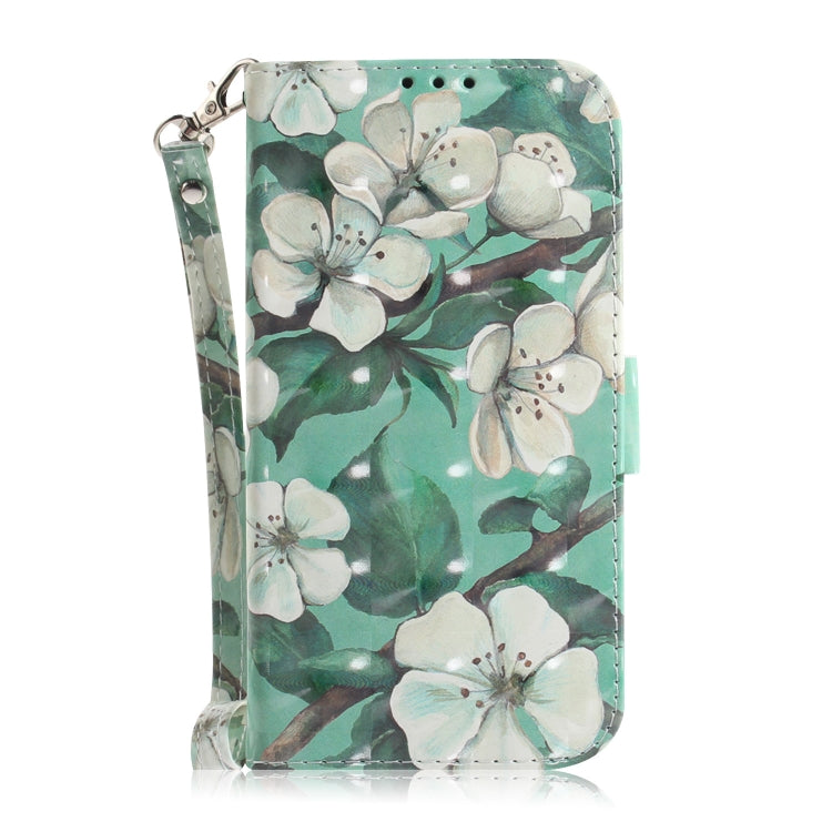 For Google Pixel 9 Pro 3D Colored Horizontal Flip Leather Phone Case(Watercolor Flower) - Google Cases by PMC TechLife | Online Shopping South Africa | PMC TechLife | Buy Now Pay Later Mobicred