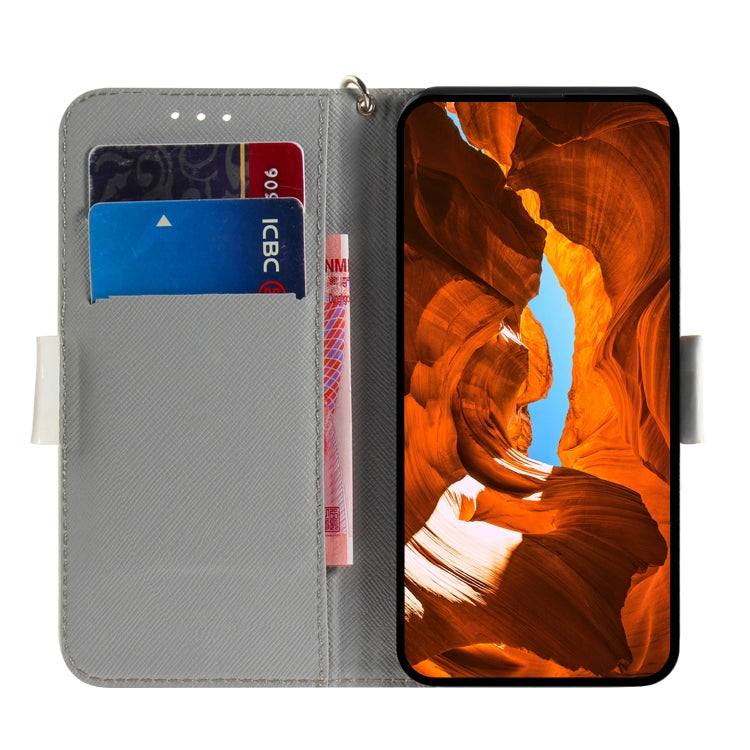 For Google Pixel 9 Pro 3D Colored Horizontal Flip Leather Phone Case(Watercolor Flower) - Google Cases by PMC TechLife | Online Shopping South Africa | PMC TechLife | Buy Now Pay Later Mobicred