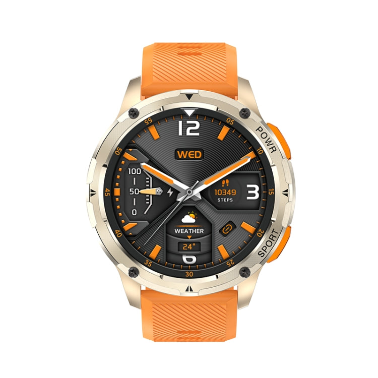 LEMFO AK59 1.43 inch AMLOED Round Screen Silicone Strap Smart Watch(Gold) - free shipping - PMC TechLife - Order now!