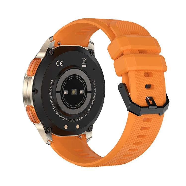 LEMFO AK59 1.43 inch AMLOED Round Screen Silicone Strap Smart Watch(Gold) - free shipping - PMC TechLife - Order now!