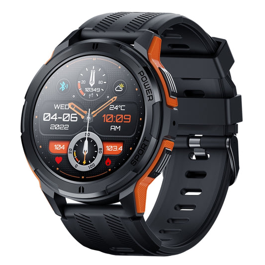 LEMFO C25 1.43 inch HD Round Screen Outdoor Smart Watch Supports Blood Oxygen Detection/Sedentary Reminder(Black Orange) - Smart Watches by LEMFO | Online Shopping South Africa | PMC Jewellery | Buy Now Pay Later Mobicred