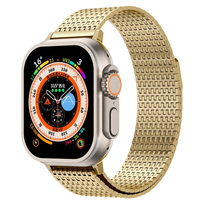 For Apple Watch Series 6 40mm Milanese Loop Magnetic Clasp Stainless Steel Watch Band(Gold) - Watch Bands by PMC Jewellery | Online Shopping South Africa | PMC Jewellery