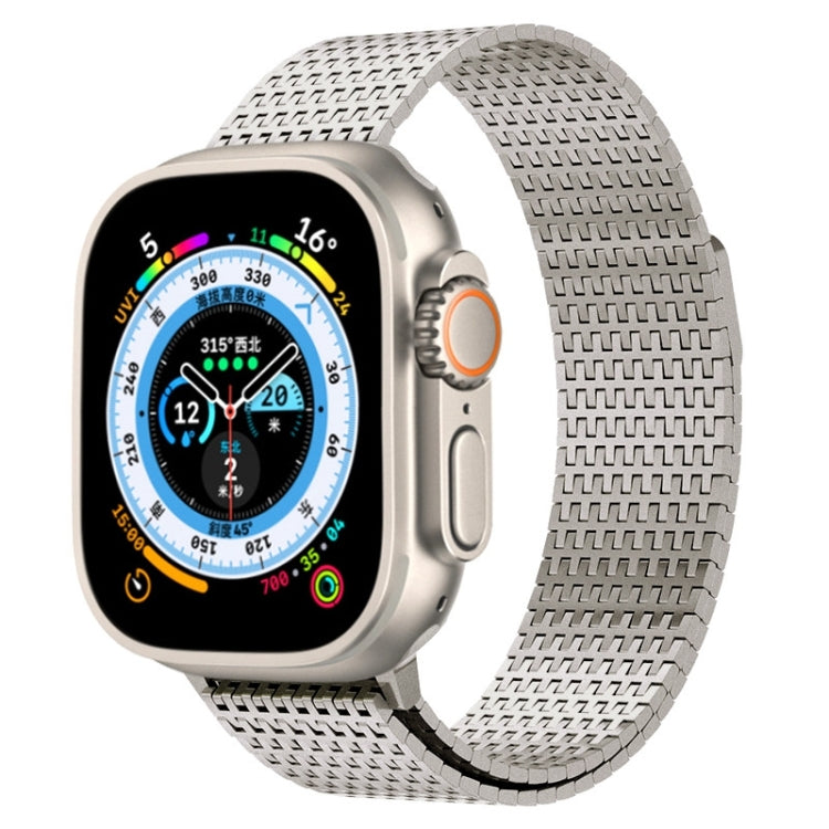 For Apple Watch Series 6 44mm Milanese Loop Magnetic Clasp Stainless Steel Watch Band(Titanium Gold) - Watch Bands by PMC Jewellery | Online Shopping South Africa | PMC Jewellery