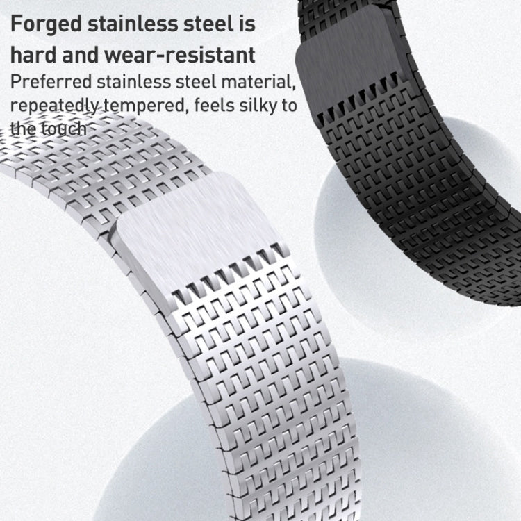 For Apple Watch Series 6 44mm Milanese Loop Magnetic Clasp Stainless Steel Watch Band(Silver) - Watch Bands by PMC Jewellery | Online Shopping South Africa | PMC Jewellery