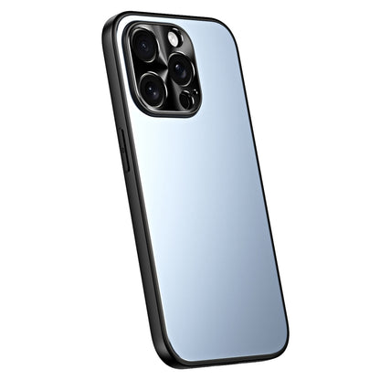 For iPhone 14 Pro R-JUST RJ-61 Electroplating Frosted TPU + PC Phone Case(Blue) - iPhone 14 Pro Cases by R-JUST | Online Shopping South Africa | PMC Jewellery