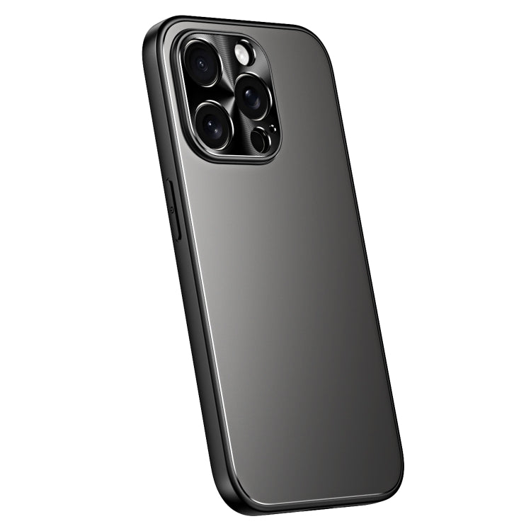 For iPhone 13 Pro Max R-JUST RJ-61 Electroplating Frosted TPU + PC Phone Case(Grey) - iPhone 13 Pro Max Cases by R-JUST | Online Shopping South Africa | PMC TechLife