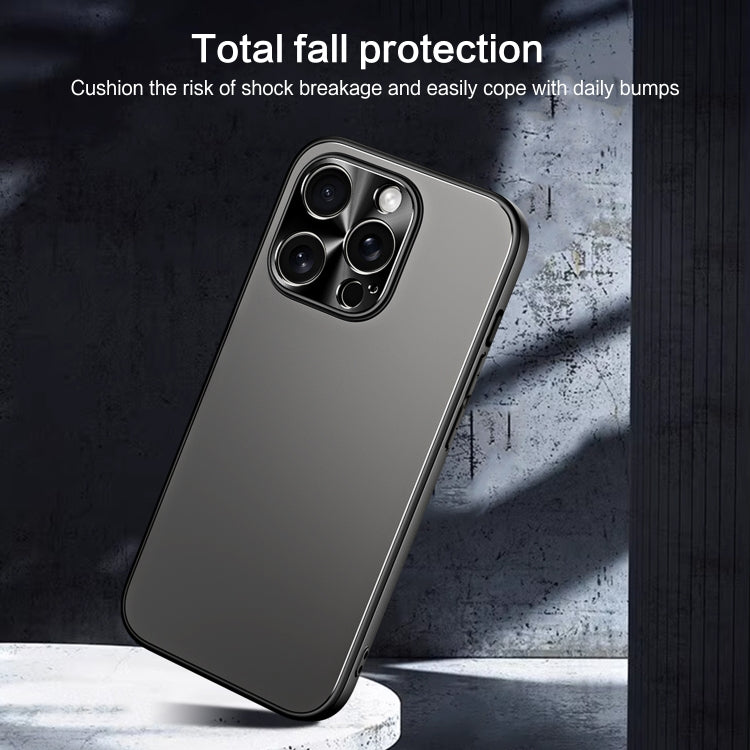 For iPhone 15 R-JUST RJ-61 Electroplating Frosted TPU + PC Phone Case(Pink) - iPhone 15 Cases by R-JUST | Online Shopping South Africa | PMC TechLife