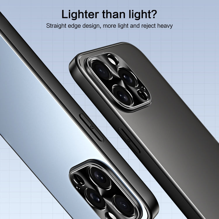 For iPhone 14 Pro Max R-JUST RJ-61 Electroplating Frosted TPU + PC Phone Case with Holder(Silver) - iPhone 14 Pro Max Cases by R-JUST | Online Shopping South Africa | PMC TechLife | Buy Now Pay Later Mobicred