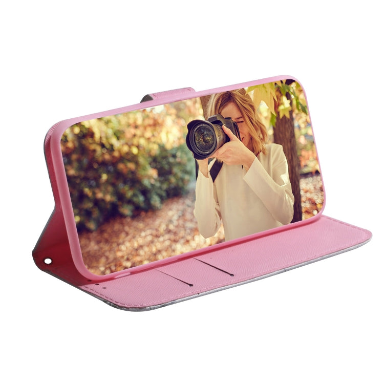 For Google Pixel 9 Coloured Drawing Flip Leather Phone Case(Magnolia) - Google Cases by PMC TechLife | Online Shopping South Africa | PMC TechLife | Buy Now Pay Later Mobicred