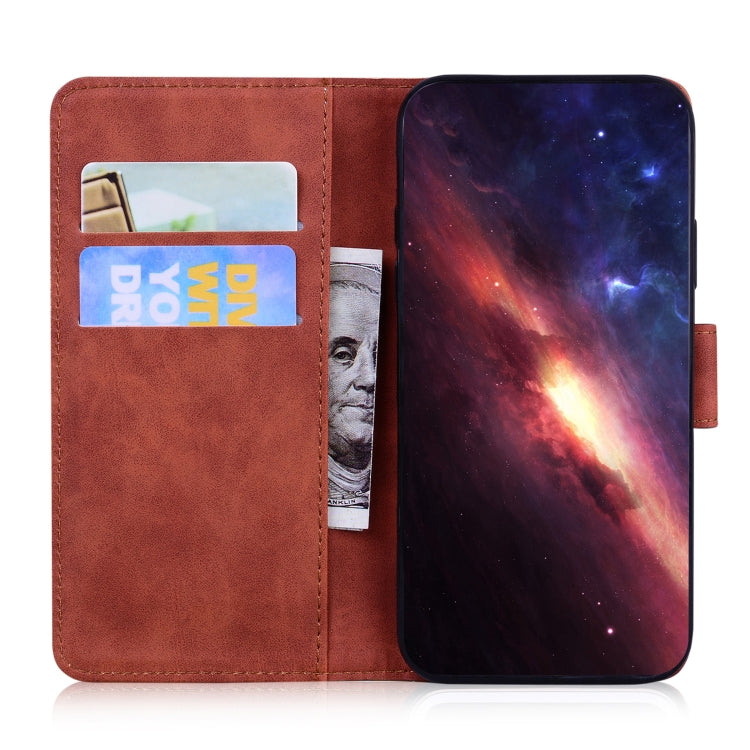 For Google Pixel 9 Skin Feel Pure Color Flip Leather Phone Case(Brown) - Google Cases by PMC TechLife | Online Shopping South Africa | PMC TechLife | Buy Now Pay Later Mobicred