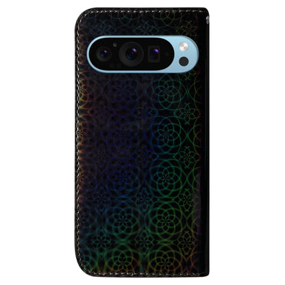 For Google Pixel 9 Pro Colorful Magnetic Buckle Leather Phone Case(Black) - Google Cases by PMC Jewellery | Online Shopping South Africa | PMC Jewellery | Buy Now Pay Later Mobicred