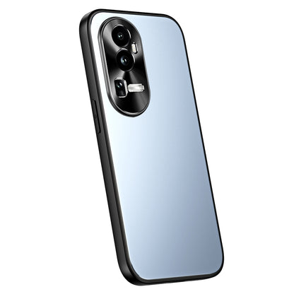 For OPPO Reno10 / Reno10 Pro Global R-JUST RJ-61 Electroplating Frosted TPU + PC Phone Case(Blue) - OPPO Cases by R-JUST | Online Shopping South Africa | PMC Jewellery