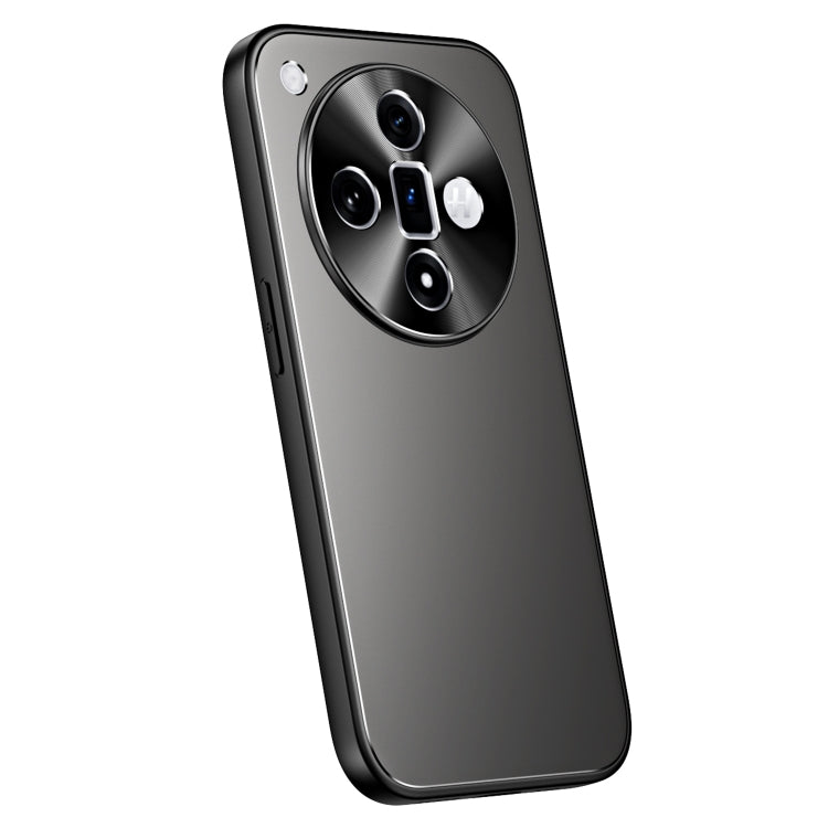 For OPPO Find X7 R-JUST RJ-61 Electroplating Frosted TPU + PC Phone Case(Grey) - Find X7 Cases by R-JUST | Online Shopping South Africa | PMC TechLife