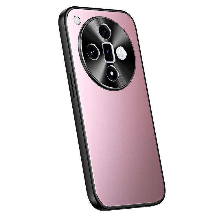For OPPO Find X7 R-JUST RJ-61 Electroplating Frosted TPU + PC Phone Case(Pink) - Find X7 Cases by R-JUST | Online Shopping South Africa | PMC TechLife