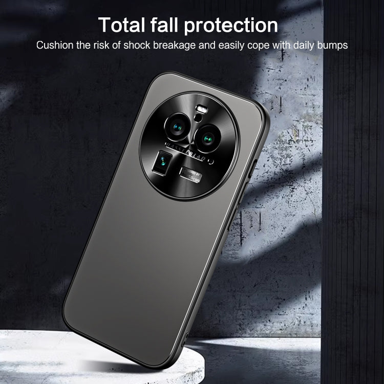 For OPPO Find X6 Pro R-JUST RJ-61 Electroplating Frosted TPU + PC Phone Case(Silver) - OPPO Cases by R-JUST | Online Shopping South Africa | PMC TechLife