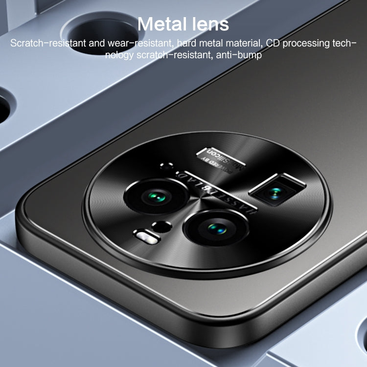 For OPPO Find X6 Pro R-JUST RJ-61 Electroplating Frosted TPU + PC Phone Case(Silver) - OPPO Cases by R-JUST | Online Shopping South Africa | PMC TechLife