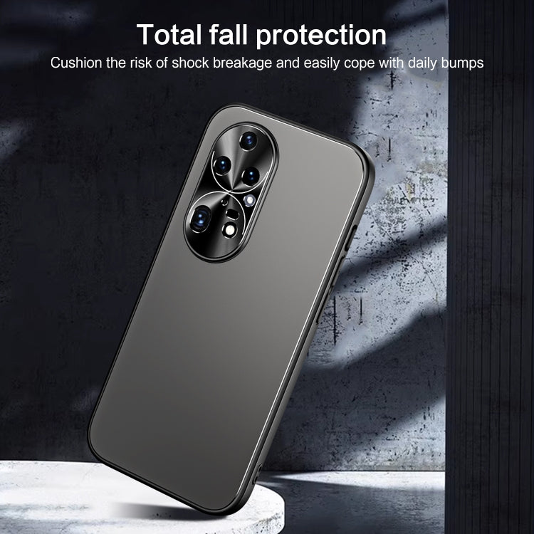 For Huawei P50 R-JUST RJ-61 Electroplating Frosted TPU + PC Phone Case(Blue) - free shipping - PMC TechLife - Order now!