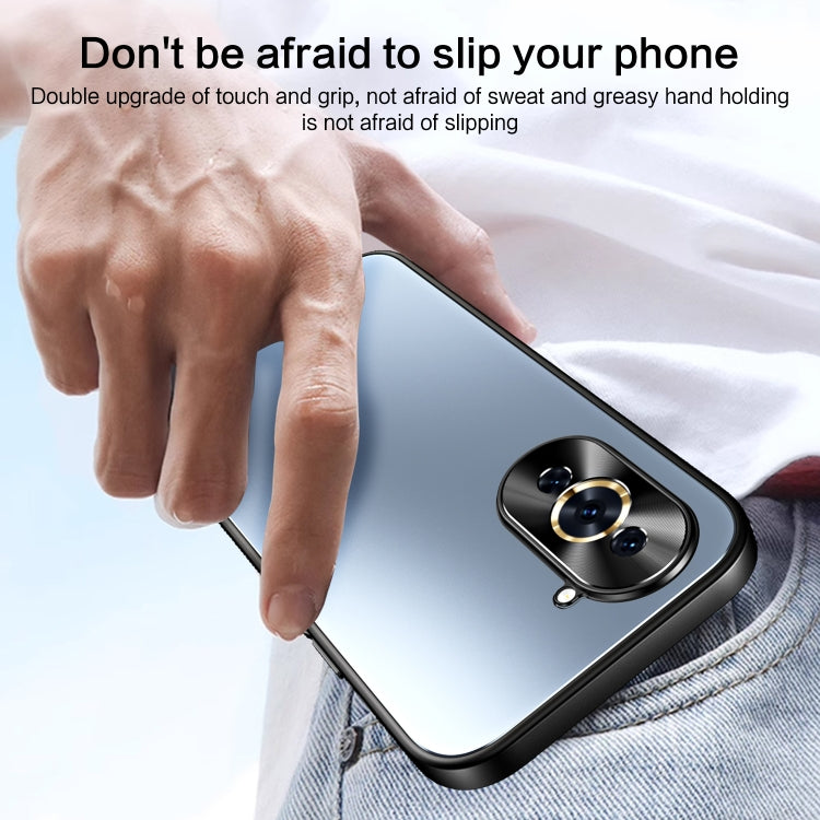 For Huawei nova 10 R-JUST RJ-61 Electroplating Frosted TPU + PC Phone Case(Silver) - Huawei Cases by R-JUST | Online Shopping South Africa | PMC TechLife | Buy Now Pay Later Mobicred