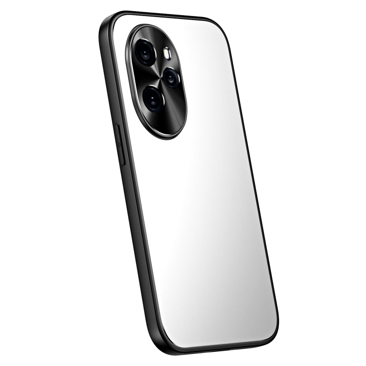 For Honor 100 R-JUST RJ-61 Electroplating Frosted TPU + PC Phone Case(Silver) - Honor Cases by R-JUST | Online Shopping South Africa | PMC TechLife