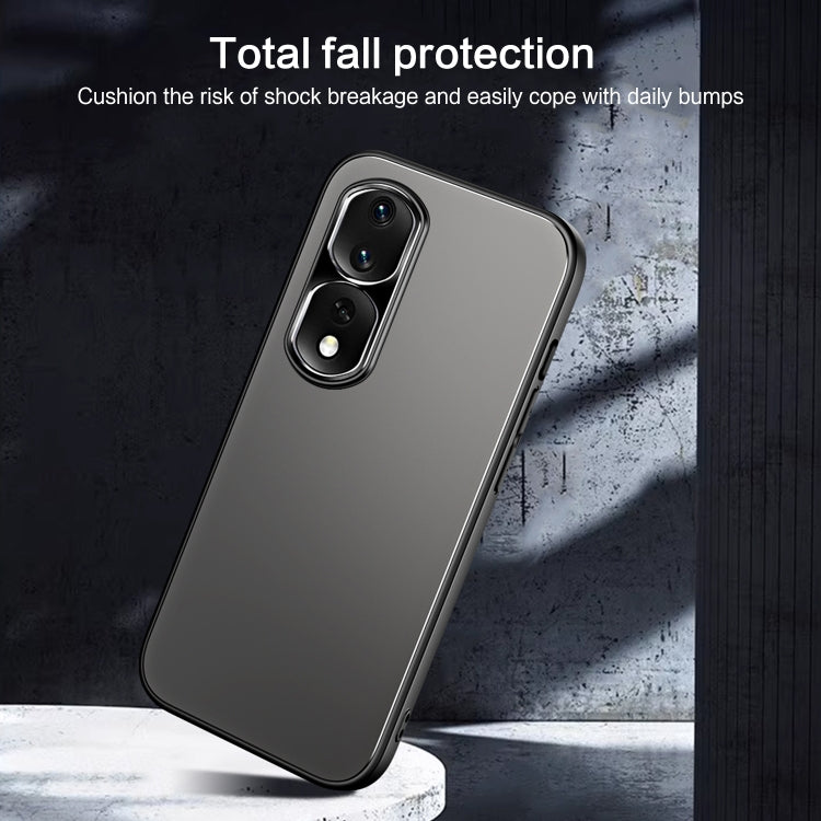 For Honor 80 Pro R-JUST RJ-61 Electroplating Frosted TPU + PC Phone Case(Blue) - Honor Cases by R-JUST | Online Shopping South Africa | PMC TechLife