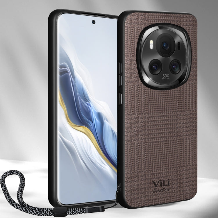 For Honor Magic6 ViLi TH Series Shockproof Phone Case(Brown) - Honor Cases by ViLi | Online Shopping South Africa | PMC Jewellery | Buy Now Pay Later Mobicred