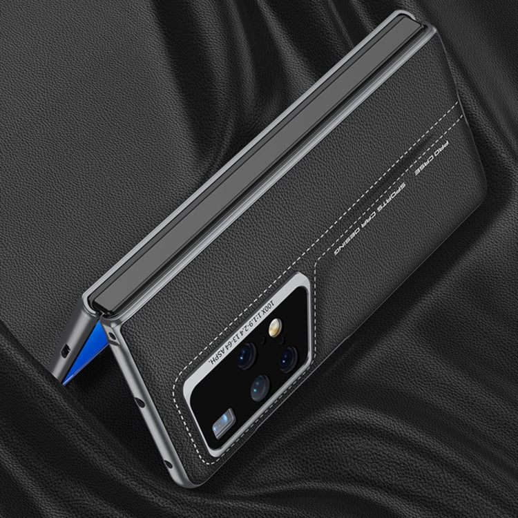 For Huawei MateX2 GKK Integrated Blade Ultra-thin Leather Full Coverage Phone Case(Grey) - Honor Cases by GKK | Online Shopping South Africa | PMC Jewellery | Buy Now Pay Later Mobicred