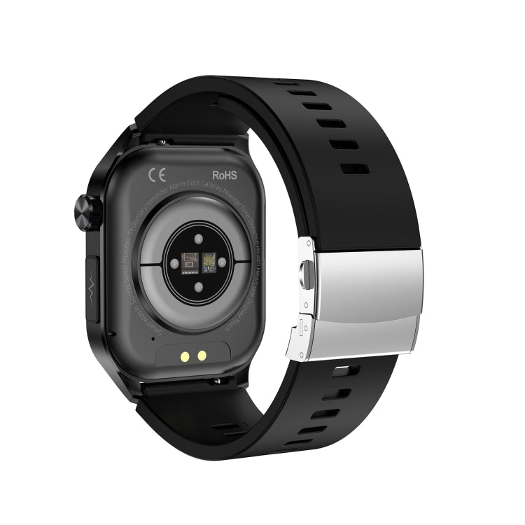 ET580 2.04 inch AMOLED Screen Sports Smart Watch Support Bluethooth Call /  ECG Function(Black Butterfly Buckle) - Smart Watches by PMC TechLife | Online Shopping South Africa | PMC TechLife