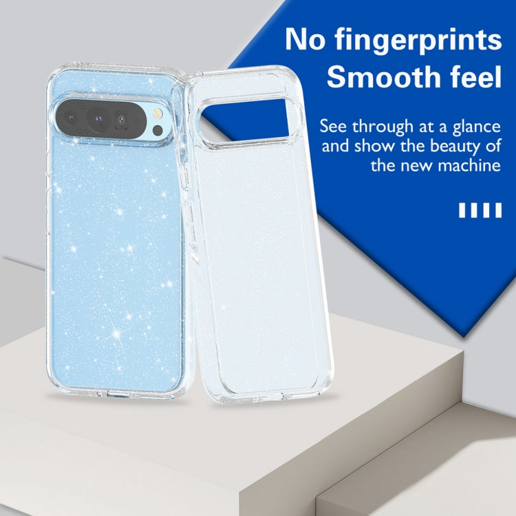 For Google Pixel 9 Pro XL Terminator Style Shockproof Phone Case(Glitter White) - Google Cases by PMC TechLife | Online Shopping South Africa | PMC TechLife | Buy Now Pay Later Mobicred