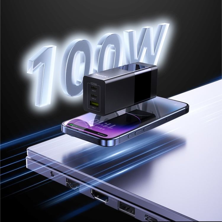 Yesido YC58 100W 2Type-C+USB Ports with 1 Socket Desktop GaN Charger(EU Plug) - free shipping - PMC Jewellery - Order now!