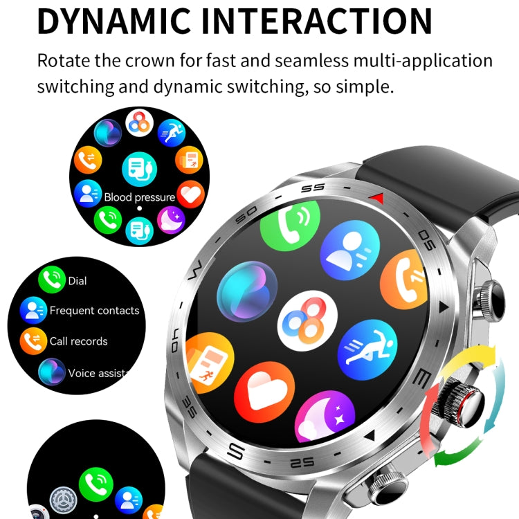 LEMFO T95 1.52 inch IPS Screen 2 in 1 Bluetooth Earphone Smart Watch Support Health Monitoring(Black) - Smart Watches by LEMFO | Online Shopping South Africa | PMC Jewellery | Buy Now Pay Later Mobicred