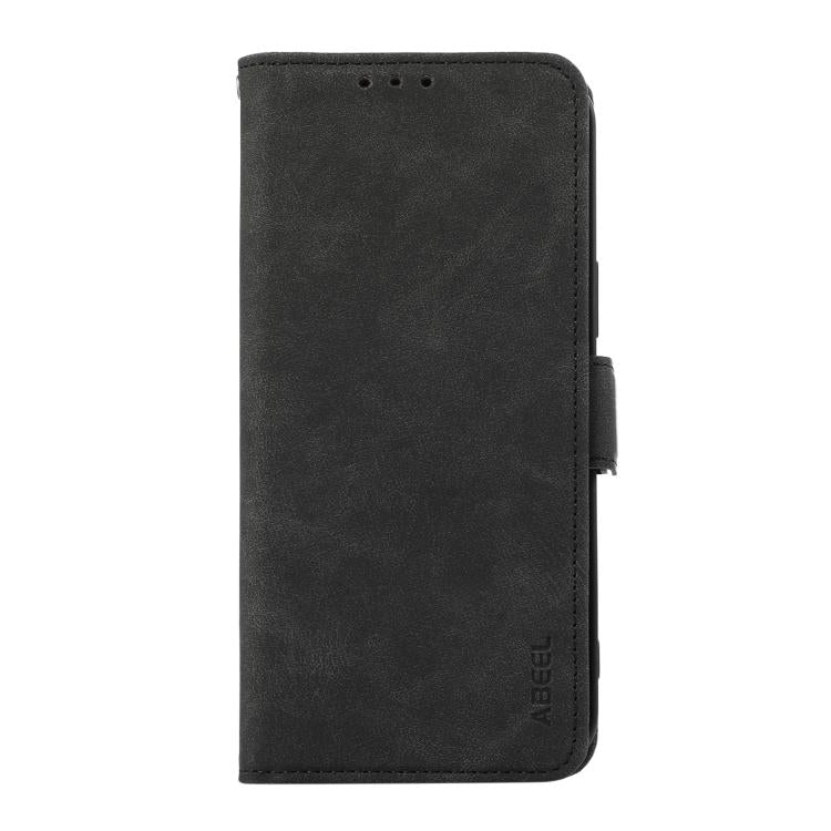 For iPhone 17 Pro ABEEL Frosted Magnetic RFID Leather Phone Case(Black) - free shipping - PMc TechLife - Order now!