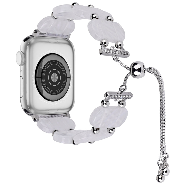 For Apple Watch Series 3 38mm Resin Retractable Chain Watch Band(Fluorescent) - free shipping - PMC TechLife - Order now!