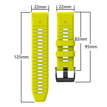 For Garmin Fenix 7 Pro 22mm Solid Color Steel Buckle Silicone Quick Release Watch Band(Creamy White) - Watch Bands by PMC Jewellery | Online Shopping South Africa | PMC Jewellery