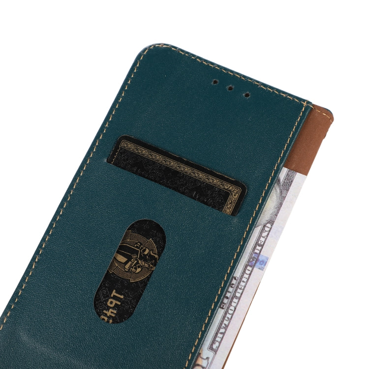 For Google Pixel 9a KHAZNEH Nappa Top Layer Cowhide Leather Phone Case(Green) - Google Cases by PMC TechLife | Online Shopping South Africa | PMC TechLife | Buy Now Pay Later Mobicred
