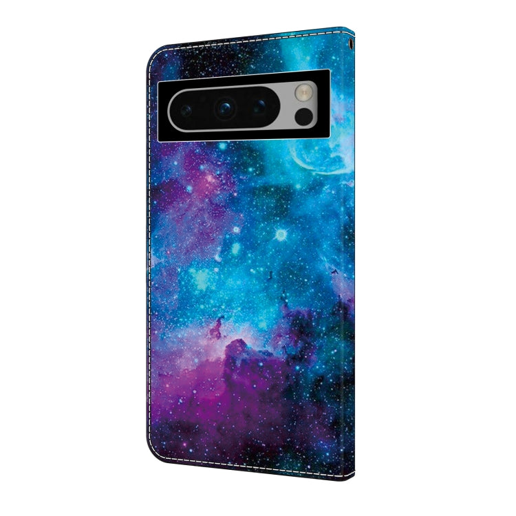 For Google Pixel 9 Pro Crystal Painted Leather Phone case(Starry Sky) - Google Cases by PMC Jewellery | Online Shopping South Africa | PMC Jewellery | Buy Now Pay Later Mobicred