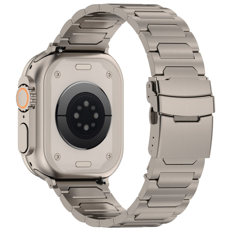 For Apple Watch Ultra 49mm I-Shaped Titanium Metal Watch Band(Titanium) - Watch Bands by PMC TechLife | Online Shopping South Africa | PMC TechLife