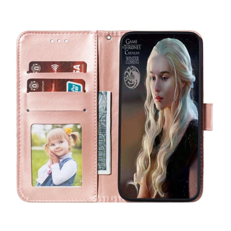 For Google Pixel 9 Sun Mandala Embossing Pattern Phone Leather Case(Rose Gold) - Google Cases by PMC TechLife | Online Shopping South Africa | PMC TechLife | Buy Now Pay Later Mobicred