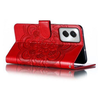 For Motorola Moto G Power 5G 2024 Sun Mandala Embossing Pattern Phone Leather Case(Red) - Motorola Cases by PMC Jewellery | Online Shopping South Africa | PMC Jewellery | Buy Now Pay Later Mobicred