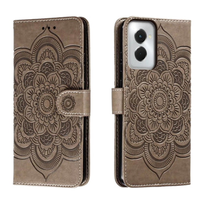 For Motorola Moto G Power 5G 2024 Sun Mandala Embossing Pattern Phone Leather Case(Grey) - Motorola Cases by PMC Jewellery | Online Shopping South Africa | PMC Jewellery | Buy Now Pay Later Mobicred