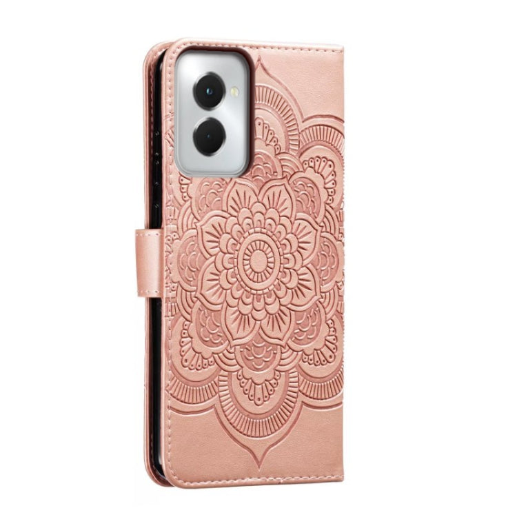 For Motorola Moto G Power 5G 2024 Sun Mandala Embossing Pattern Phone Leather Case(Rose Gold) - Motorola Cases by PMC Jewellery | Online Shopping South Africa | PMC Jewellery | Buy Now Pay Later Mobicred