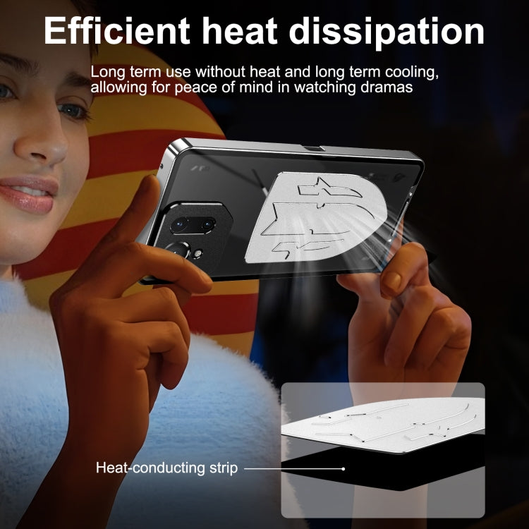 For ASUS ROG Phone 9 / 9 Pro Metal Cooling Phone Case(Silver) - free shipping - PMC TechLife - Order now!