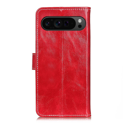 For Google Pixel 9 Pro Retro Crazy Horse Texture Flip Leather Phone Case(Red) - Google Cases by PMC Jewellery | Online Shopping South Africa | PMC Jewellery | Buy Now Pay Later Mobicred