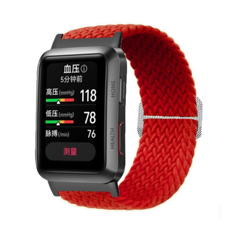 For Huawei Watch D Adjustable Woven Nylon Watch Band(Red) - Watch Bands by PMC TechLife | Online Shopping South Africa | PMC TechLife