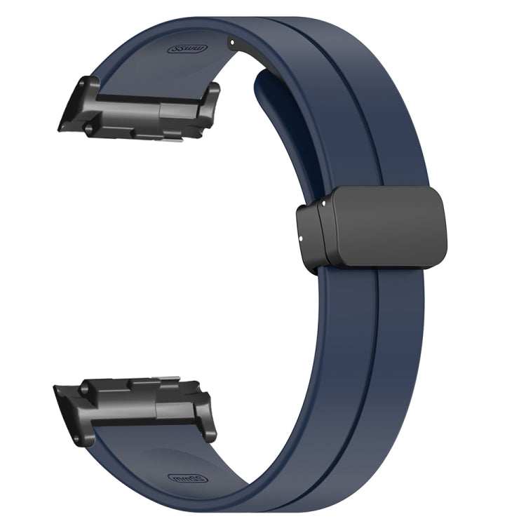 For Huawei Watch D Solid Color Folding Magnetic Buckle Silicone Watch Band(Midnight Blue) - Watch Bands by PMC Jewellery | Online Shopping South Africa | PMC Jewellery