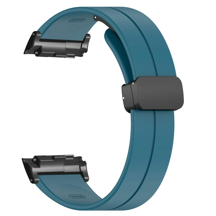 For Huawei Watch D Solid Color Folding Magnetic Buckle Silicone Watch Band(Rock Blue) - Watch Bands by PMC TechLife | Online Shopping South Africa | PMC TechLife